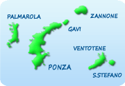Cartina Arcipelago pontino